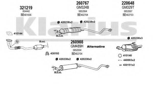 KLARIUS 391024E Система випуску ОГ