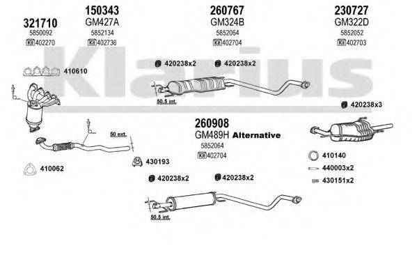 KLARIUS 391180E Система випуску ОГ