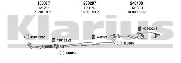 KLARIUS 420054E Система випуску ОГ