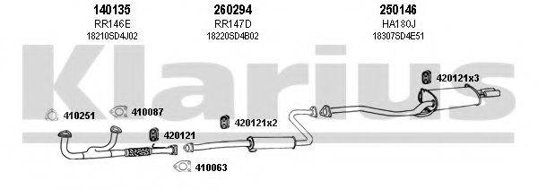 KLARIUS 420087E Система випуску ОГ