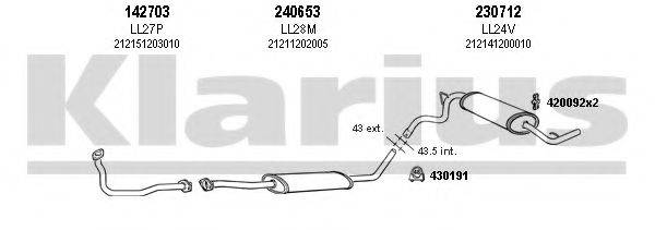 KLARIUS 490034E Система випуску ОГ
