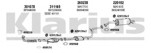 KLARIUS 570199E Система випуску ОГ