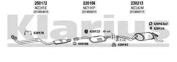 KLARIUS 600110E Система випуску ОГ