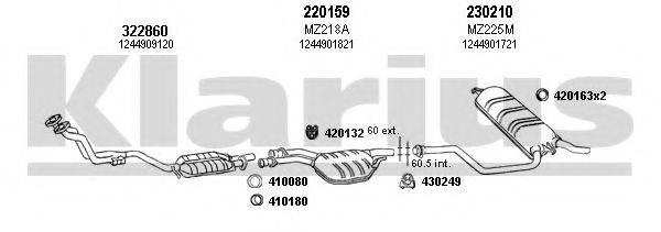 KLARIUS 600249E Система випуску ОГ