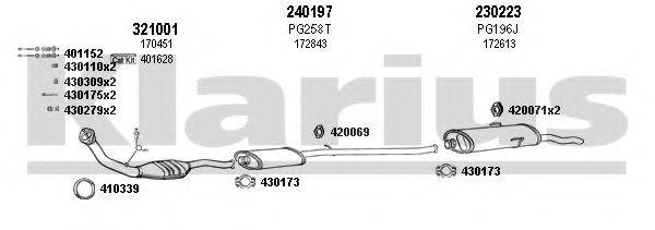KLARIUS 630218E Система випуску ОГ