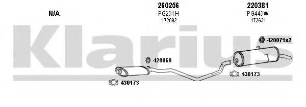 KLARIUS 630238E Система випуску ОГ