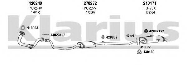 KLARIUS 630379E Система випуску ОГ