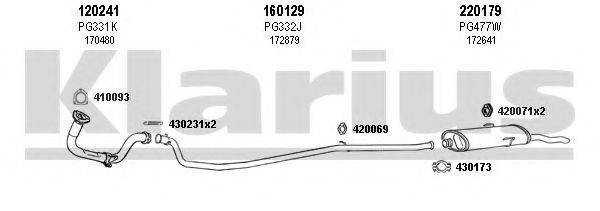 KLARIUS 630385E Система випуску ОГ