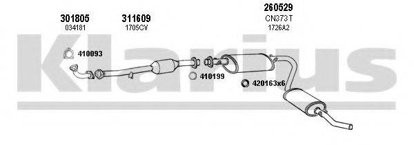 KLARIUS 630406E Система випуску ОГ