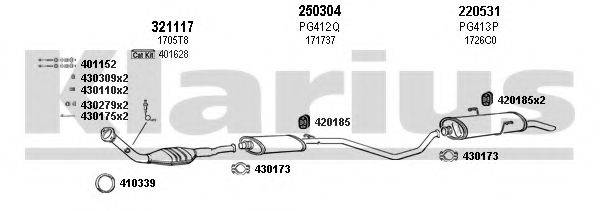 KLARIUS 630469E Система випуску ОГ