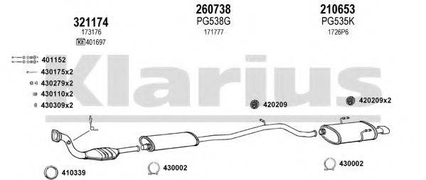 KLARIUS 630507E Система випуску ОГ