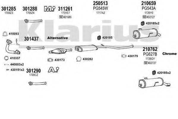 KLARIUS 630520E Система випуску ОГ