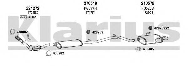 KLARIUS 630584E Система випуску ОГ