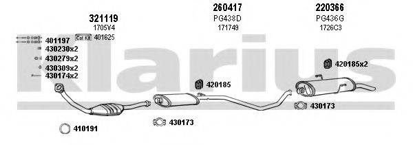 KLARIUS 630638E Система випуску ОГ