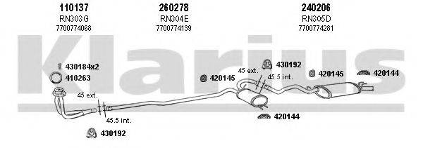 KLARIUS 720101E Система випуску ОГ