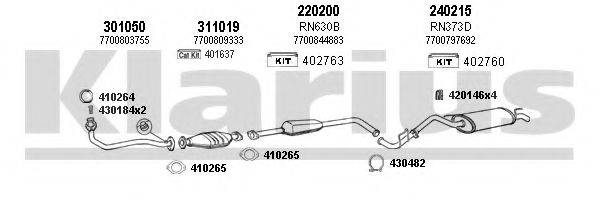 KLARIUS 720184E Система випуску ОГ