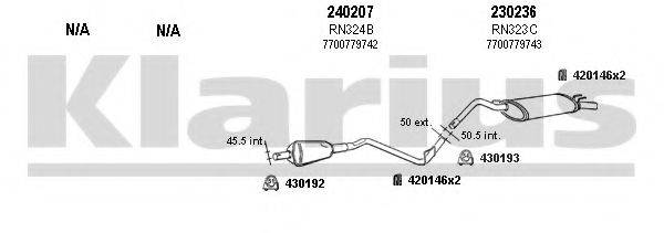KLARIUS 720265E Система випуску ОГ