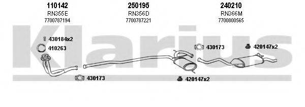 KLARIUS 720314E Система випуску ОГ