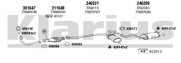 KLARIUS 720608E Система випуску ОГ