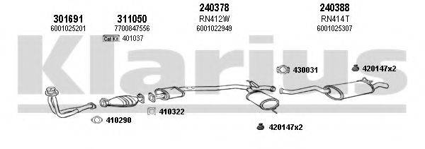 KLARIUS 720632E Система випуску ОГ