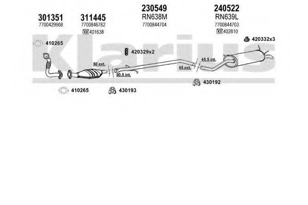 KLARIUS 720657E Система випуску ОГ