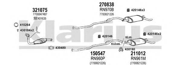 KLARIUS 720674E Система випуску ОГ