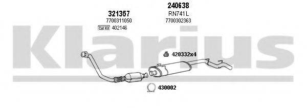 KLARIUS 720814E Система випуску ОГ