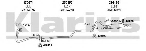KLARIUS 790034E Система випуску ОГ