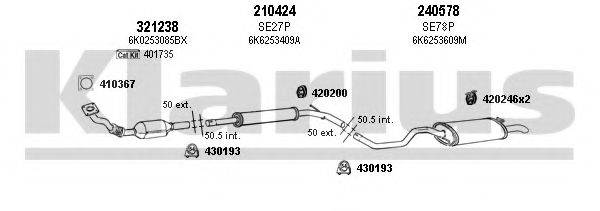 KLARIUS 790095E Система випуску ОГ