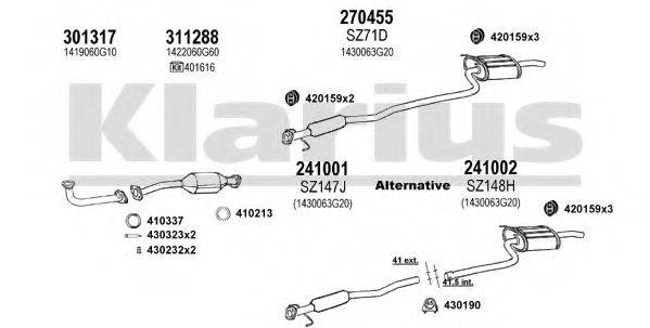 KLARIUS 820068E Система випуску ОГ