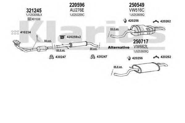 KLARIUS 930801E Система випуску ОГ