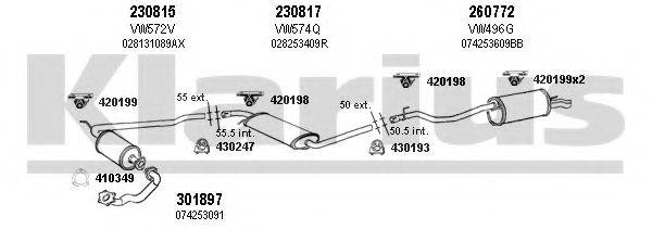 KLARIUS 930841E Система випуску ОГ