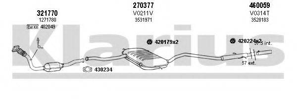 KLARIUS 960258E Система випуску ОГ