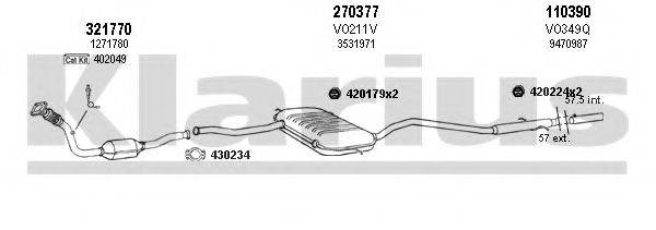 KLARIUS 960262E Система випуску ОГ