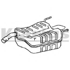 KLARIUS 210807 Глушник вихлопних газів кінцевий