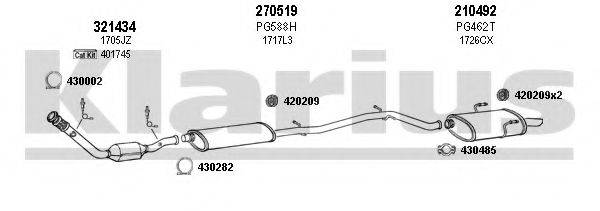 KLARIUS 630781E Система випуску ОГ