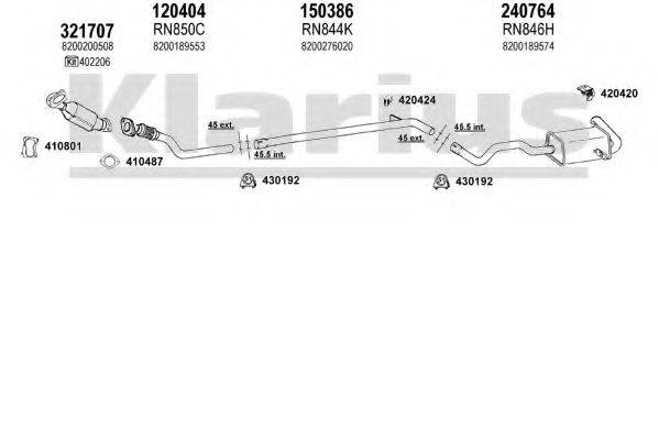 KLARIUS 720877E Система випуску ОГ