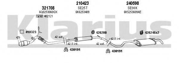 KLARIUS 790247E Система випуску ОГ