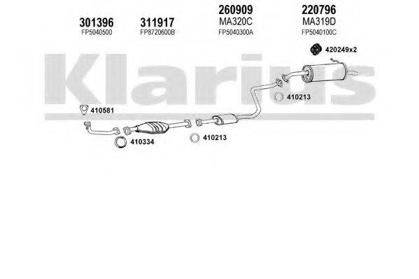 KLARIUS 570220E Система випуску ОГ