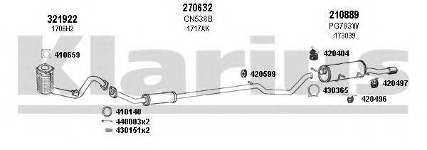 KLARIUS 630819E Система випуску ОГ