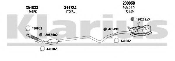 KLARIUS 630836E Система випуску ОГ