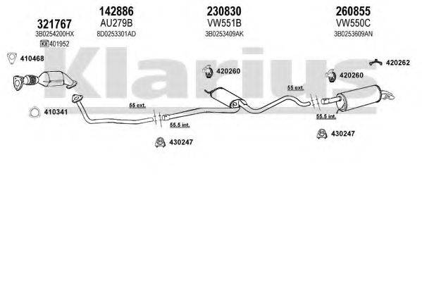 KLARIUS 931028E Система випуску ОГ