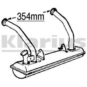 KLARIUS 210396 Передглушувач вихлопних газів