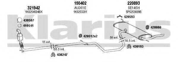 KLARIUS 790345E Система випуску ОГ