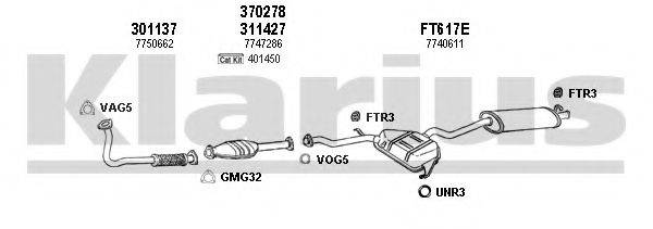 KLARIUS 330516U Система випуску ОГ