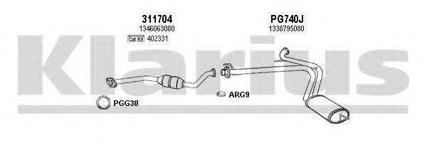 KLARIUS 330898U Система випуску ОГ