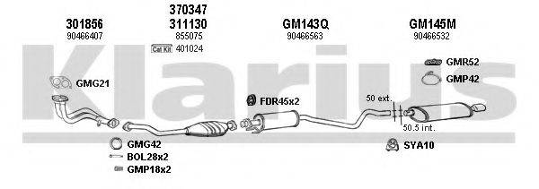 KLARIUS 390533U Система випуску ОГ