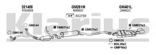 KLARIUS 391176U Система випуску ОГ