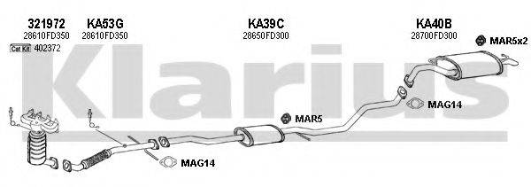 KLARIUS 500025U Система випуску ОГ