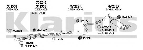 KLARIUS 570147U Система випуску ОГ